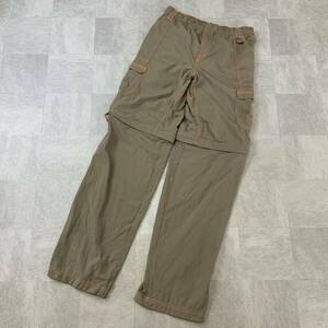  superior article Colombia Colombia nylon pants 2way shorts Youth L size lady's possibility khaki outdoor camp 