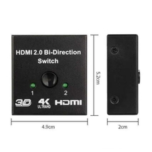 HDMI切替器 HDMIスプリッター HDMI2.0 双方向セレクター HDMI分配器 2入力×1出力 or 1入力×2出力 4K 30HZ 3D/1080p セレクター高速安定_画像9