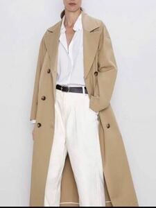 新品　ZARA ザラ　定価¥1万5990円　ロングコート　ベージュ