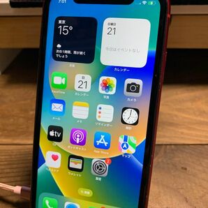 難あり　iPhone XR 64GB SIMロック解除済　バッテリー83％ 初期化済み レッド　ジャンク