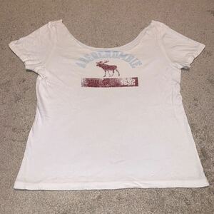 ABERCROMBIE & FITCH アバクロンビー&フィッチ ビンテージ Tシャツ 半袖 半袖Tシャツ サイズXLホワイト アバクロ