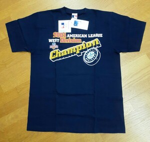 新品 メジャーリーグ Tシャツ サイズL ネイビー 送料無料 ２００１ Champion マリナーズ レア物