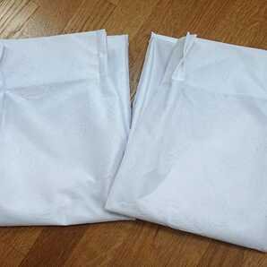 新品 防炎エコミラーレースカーテン １００X１００cm ２枚組 遮熱 断熱 ホワイト 葉 日本製の画像3