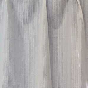 新品 ミラーレースカーテン １００X１３３cm ２枚組 アクロス ホワイトの画像1
