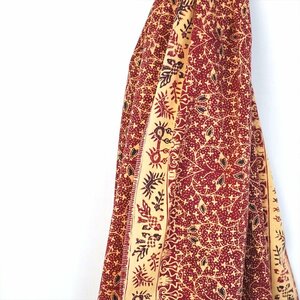 50s60s70s ビンテージ スマトラ諸島 BATIK バティック ろうけつ染め コットン 布 ストール デッドストック ①