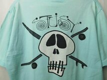 70s80s90s ビンテージ Stussy ステューシー Tシャツ スカル ブサイクスカル ブサイクドクロ サックス_画像1