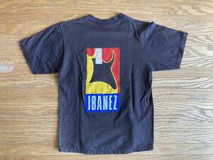 1993年頃　IBANEZ T SHIRTS　アイバニーズ　Ｔシャツ　中古　ビンテージ　ジャンク難あり