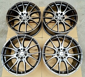 【美品】RAYS HOMURA 2×7 ホイール 4本 19インチ 8.5J 114.3 スバル WRX STI S4 レヴォーグ GRヤリス ランエボ レイズ ホムラ クラウン 