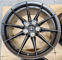 【新車外し】トヨタ GR ヤリス 純正 RZ ハイパフォーマンス 専用 BBS ホイール 4本セット 8.0J 114.3 鍛造 ブレンボ 納車前外し 超極上品_画像4