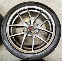 【美品】スバル WRX STI 純正 BBS ホイールタイヤ 4本セット2020年製 ヨコハマ アドバンdb 245/40R18 8.5J 114.3 S4 VAB レヴォーグ 鍛造_画像5