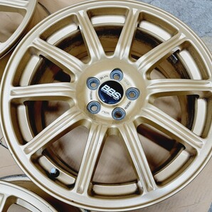 スバル インプレッサ WRX STI 純正 BBS ホイール 4本 レガシィ BRZ インプレッサ フォレスター 鍛造 7.5J PCD100 希少 モノブロック GDBの画像10