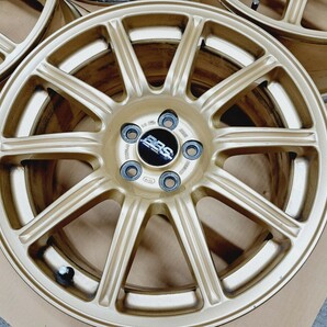 スバル インプレッサ WRX STI 純正 BBS ホイール 4本 レガシィ BRZ インプレッサ フォレスター 鍛造 7.5J PCD100 希少 モノブロック GDBの画像8