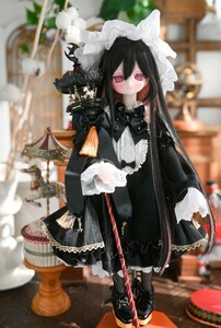 新品 CALULU aimai_middle あいまいみどる 夢喰いの魔女 黒 衣装セット ボークス ドールズパーティー ドール用 衣装 MDD ドルパ 