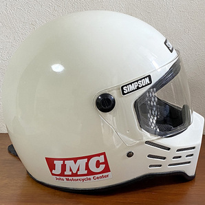 シンプソン M30 バイク用フルフェイスヘルメット 中古 リペイント品 SIMPSON MODEL 30 L - XLサイズの画像6