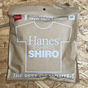 ★HANES SHIROクルーネックTシャツ/SIZE.Mの画像1