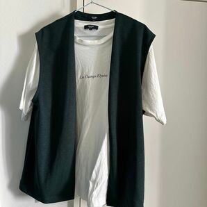 ほぼ新品　beams ビームス　メンズ　Tシャツ　ベスト　2枚セット