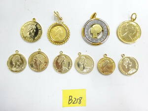  coin top Elizabeth pendant top necklace top Vintage Vintage accessory summarize B218