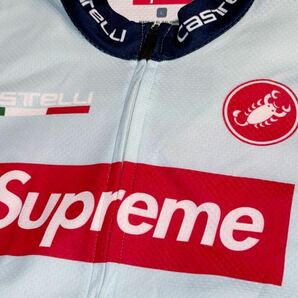 送料無料 Lサイズ Supreme x Castelli サイクリングジャージ ライトブルー エルサルバドル製 シュプリーム カステリ 半袖 cycling jerseyの画像4