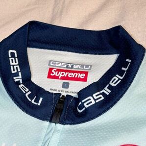 送料無料 Lサイズ Supreme x Castelli サイクリングジャージ ライトブルー エルサルバドル製 シュプリーム カステリ 半袖 cycling jerseyの画像3