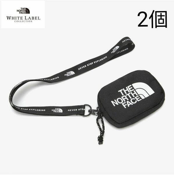 新品ノースフェイス ウォレット　ショルダー付ポーチ WHITE LABEL 2個 セット