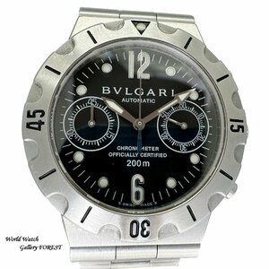 [Bvrgari Bvlgari ☆ Diagano Skuba] использовал мужские часы SCB38S Chronograph Automatic Black Dial