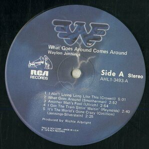 A00581133/LP/ウェイロン・ジェニングス (WAYLON JENNINGS)「What Goes Around Comes Around (1979年・AHL1-3493・カントリー・ホンキーの画像3