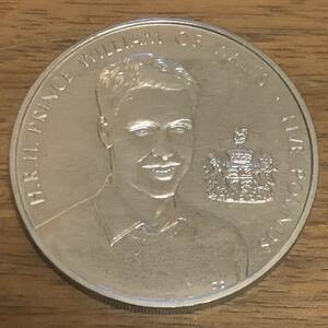 希少 2003年 英国 ガーンジーのバイリウィック 5ポンド プルーフ ウィリアム王子 記念 美品 こ97