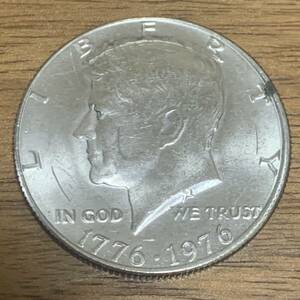 アメリカ銀貨 建国200周年ケネディ50セント銀貨 ハーフダラー 美品 コ19