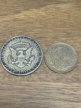 レトロ銀貨 ★ アメリカリバティコイン ハーフダラー 銀貨 50セント ケネディ 1964年 希少 こ90_画像6