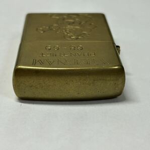 Zippo ジッポー オイルライター VIETNAM ベトナム 68-69 ミッキー ゴールドカラー 喫煙具 喫煙グッズ ヴィンテージ ジャンク 着火未確認の画像6