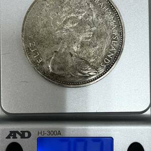 #16796E バハマ諸島 2ドル 銀貨 シルバー 1966年 約29.7gの画像3