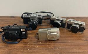 [ beautiful goods ] film camera digital camera set sale 5 point set OLYMPUS MINOLTA Konica NIKON