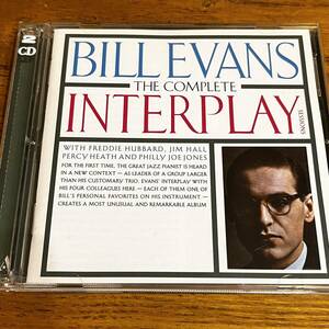 CD 2枚組 ビル・エヴァンス BILL EVANS THE COMPLETE INTERPLAY SESSIONS ディスク良好