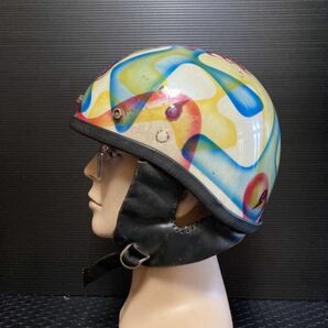 レア1点物BUCOブコhelmetヘルメットvintageハーフ60s稀少protectorトラベラーoriginalチョッパー本物ヴィンテージ検)mchalハーレーBELL好きの画像3