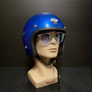 Sシェル60年代pipヴィンテージGRANTヘルメットGP-2当時物AMA検BELL500TXブコBUCOベルmcナックルAF20chopper60sハーレーmchalナックルmcパンの画像1