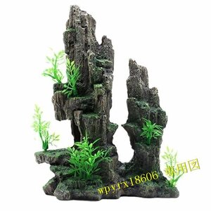  aquarium equipment ornament aquarium mountain aquarium ornament objet d'art ornament large aquarium making according coming out space . rock reptiles 