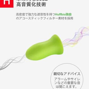 HUFFBIO革命的な耳栓 睡眠用、ソフトフォーム、5ペア、-36dB、 2023新しいノイズキャンセリングデザイン、の画像3