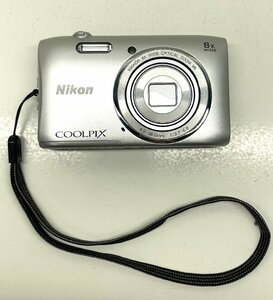 Nikon ニコン デジタルカメラ COOLPIX S3600 8倍ズーム シルバー 本体のみ シャッター フラッシュ動作確認済