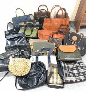 ブランドバッグ 23点 まとめ/COACH/BURBERRY/POLO ラルフローレン/IBIZA/LANCEL/NINA RICCI/エキゾチックレザー/ハンドバッグ トートバッグ