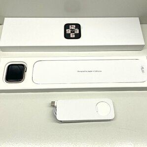 【美品】アップル Apple Apple Watch SE 第2世代 GPS+Cellularモデル 40mm スターライトスポーツバンド MNPH3J/Aの画像3