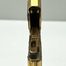 [着火未確認]TRUSSARDI トラサルディ ガスライター ゴールド×ブラック ローラー式 喫煙具 中古_画像9