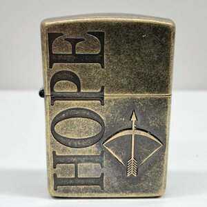 9【未使用】ホープ　HOPE　ZIPPO　ジッポ　オイルライター　喫煙具　喫煙グッズ 　コレクション　本体のみ　火花確認済み