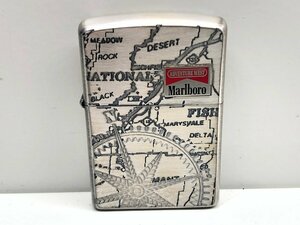 5【未使用】Marlboro　マルボロ　ZIPPO　ジッポ　オイルライター　喫煙具　喫煙グッズ 　コレクション　本体のみ　火花確認済み