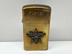 12【未使用】Marlboro　マルボロ　ZIPPO　ジッポ　オイルライター　喫煙具　喫煙グッズ 　コレクション　本体のみ　火花確認済み