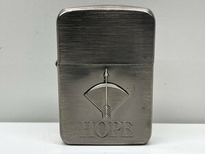 1【未使用】ホープ　HOPE　ZIPPO　ジッポ　オイルライター　喫煙具　喫煙グッズ 　コレクション　本体のみ　火花確認済み