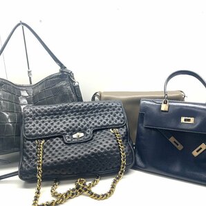 ブランドバッグ 23点 まとめ/COACH/BURBERRY/POLO ラルフローレン/IBIZA/LANCEL/NINA RICCI/エキゾチックレザー/ハンドバッグ トートバッグの画像7