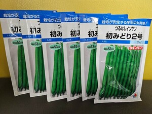 インゲン種　初みどり2号　２７ml×6袋　未開封有効期限切れ