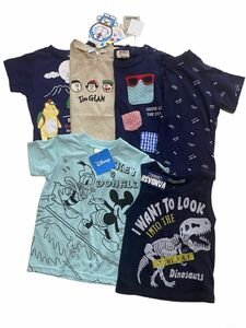 新品 タグ付き 計6枚セット 男の子 100 タンクトップ 半袖 Tシャツ