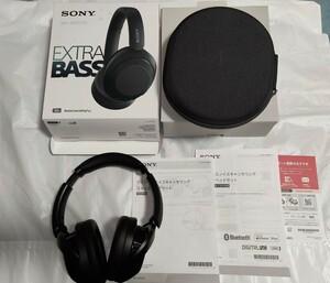  used free shipping Sony wireless noise cancel ring headphone WH-XB910N LDAC correspondence deep bass EXTRA BASS wireless headphone black 