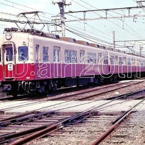 R2019-1【古い 鉄道 スライド ポジフィルム】35mm 4コマ◇西日本鉄道 西鉄 600形 100形(101) ※ネガ ポジ フィルム 鉄道 駅 電車 汽車の画像1